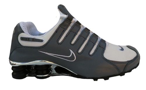 Tênis Nike Shox NZ Cinza e Branco cromado MOD:10114