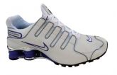 Tênis Nike Shox NZ Branco e Roxo cromado MOD:10115